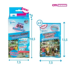 WOWMAZING Juguetes Al Aire Libre*3 Sobres Pompas Gigantes