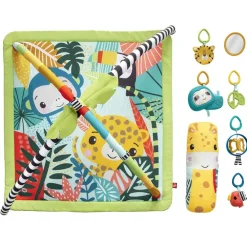 Fisher-Price Preescolar*Alfombra Gimnasio Sensorial Selva Tropical 3 En 1