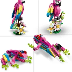 LEGO Puzzles Y Construcciones*Animales De Juguete Para Construir Loro Rosa Exotico Creator 3 En 1