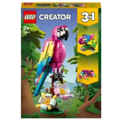 LEGO Puzzles Y Construcciones*Animales De Juguete Para Construir Loro Rosa Exotico Creator 3 En 1
