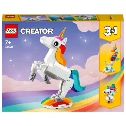 LEGO Puzzles Y Construcciones*Animales De Juguete Para Construir Unicornio Magico Y Pavo Real Creator 3 En 1