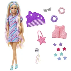 Barbie Munecas Y Peluches* Totally Hair Pelo Extralargo Estrella