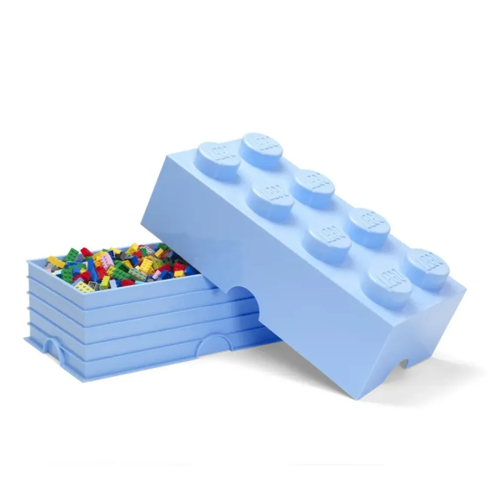 LEGO Puzzles Y Construcciones*Brick 8 Almacenaje En Color Azul Claro