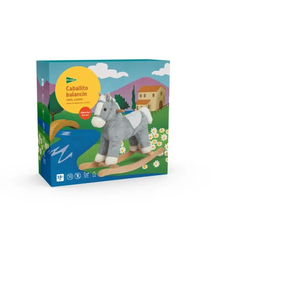 El Corte Inglés Preescolar*Caballito Balancin De Peluche Con Sonido Real ¡Arre, Lucero! El Corte Ingles