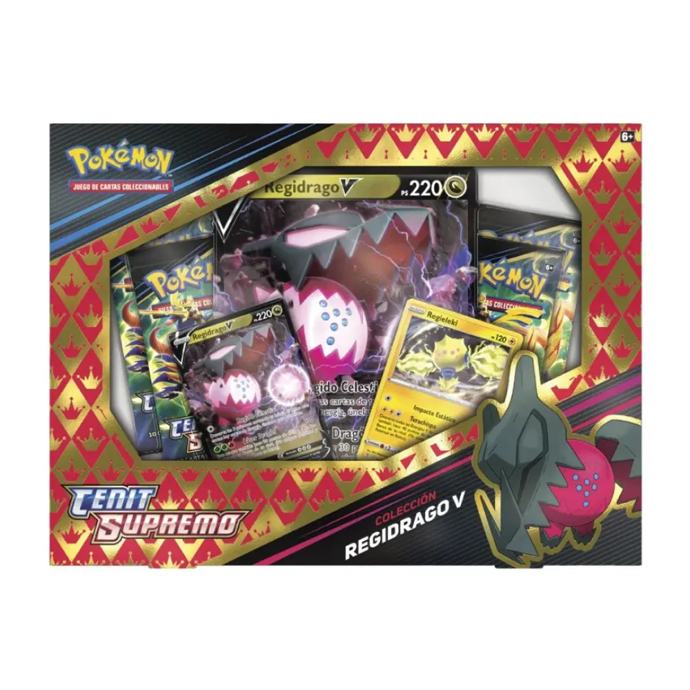 BANDAI Juegos De Mesa*Caja Espada Y Escudo Zenith Regidrago V / Regieleki Pokemon