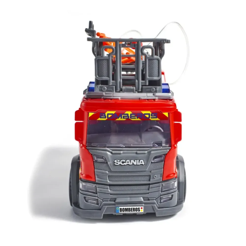 El Corte Inglés Coches, Circuitos Y Radiocontrol*Camion De Bomberos Scania Con Luz, Sonido Y Bomba De Agua Fuego Bajo Control El Corte Ingles