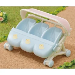 Sylvanian Families Munecas Y Peluches*Carrito De Trillizos