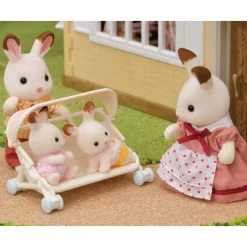 Sylvanian Families Munecas Y Peluches*Carrito De Trillizos