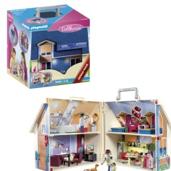 Playmobil Muñecos Articulados*Casa De Munecas Maletin De Juguete Con Muebles Dollhouse