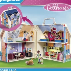 Playmobil Muñecos Articulados*Casa De Munecas Maletin De Juguete Con Muebles Dollhouse