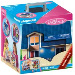 Playmobil Muñecos Articulados*Casa De Munecas Maletin De Juguete Con Muebles Dollhouse