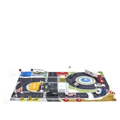 El Corte Inglés Coches, Circuitos Y Radiocontrol*Circuito Urbano Con 7 Coches Y Helicoptero Policias En Accion El Corte Ingles