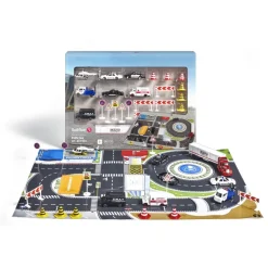 El Corte Inglés Coches, Circuitos Y Radiocontrol*Circuito Urbano Con 7 Coches Y Helicoptero Policias En Accion El Corte Ingles