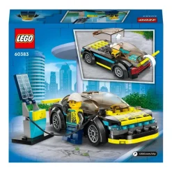 LEGO Puzzles Y Construcciones*Coche De Juguete Para Construir Deportivo Electrico Y Mini Figura De Piloto City