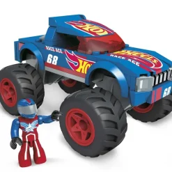 Hot Wheels Puzzles Y Construcciones*Conjuntos De Construccion Poderosos Monster Trucks De De Mega