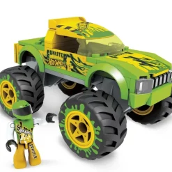 Hot Wheels Puzzles Y Construcciones*Conjuntos De Construccion Poderosos Monster Trucks De De Mega