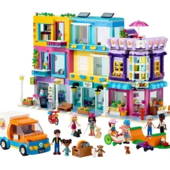 LEGO Puzzles Y Construcciones*Edificio De La Calle Principal, Casa De Munecas Modulable Con Fruteria, Peluqueria Y 7 Mini Figuras, Set Construccion De Heartlake City, Friends