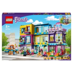 LEGO Puzzles Y Construcciones*Edificio De La Calle Principal, Casa De Munecas Modulable Con Fruteria, Peluqueria Y 7 Mini Figuras, Set Construccion De Heartlake City, Friends