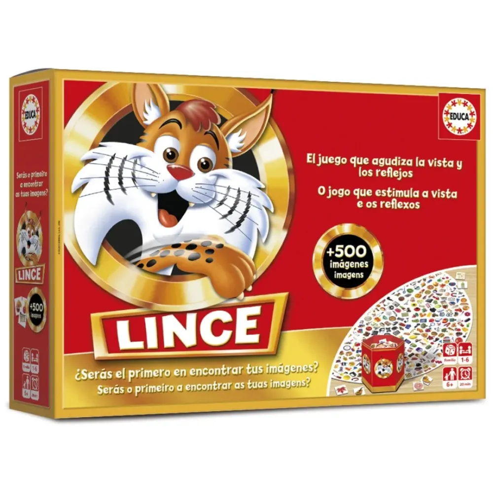 Educa Borrás Juegos De Mesa*El Lince Golden Edition + 500 Imagenes