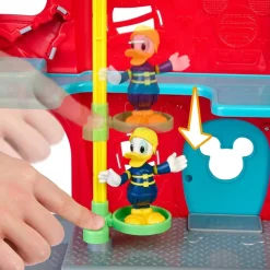 Famosa Preescolar*Estacion De Bomberos De Juguete Con Mickey Mouse, El Pato Donald, Figaro Y Pluto Disney