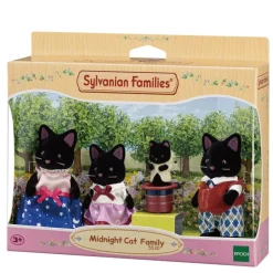 Sylvanian Families Munecas Y Peluches*Familia Gato Medianoche