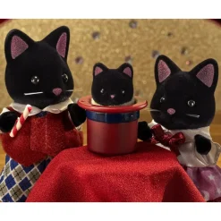 Sylvanian Families Munecas Y Peluches*Familia Gato Medianoche