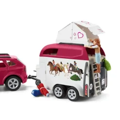 Schleich Muñecos Articulados*Figura Aventura Coche Y Remolque Caballos