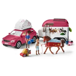 Schleich Muñecos Articulados*Figura Aventura Coche Y Remolque Caballos