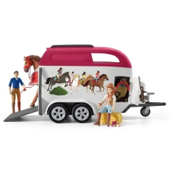 Schleich Muñecos Articulados*Figura Aventura Coche Y Remolque Caballos