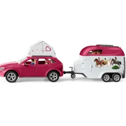 Schleich Muñecos Articulados*Figura Aventura Coche Y Remolque Caballos