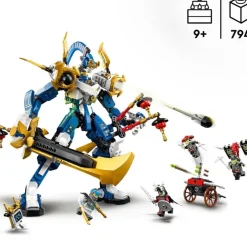 LEGO Puzzles Y Construcciones*Figura De Accion Para Construir Meca Titan De Jay Batalla Ninja Ninjago