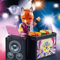 Playmobil Muñecos Articulados*Figura Dj Con Mesa De Mezclas Special Plus