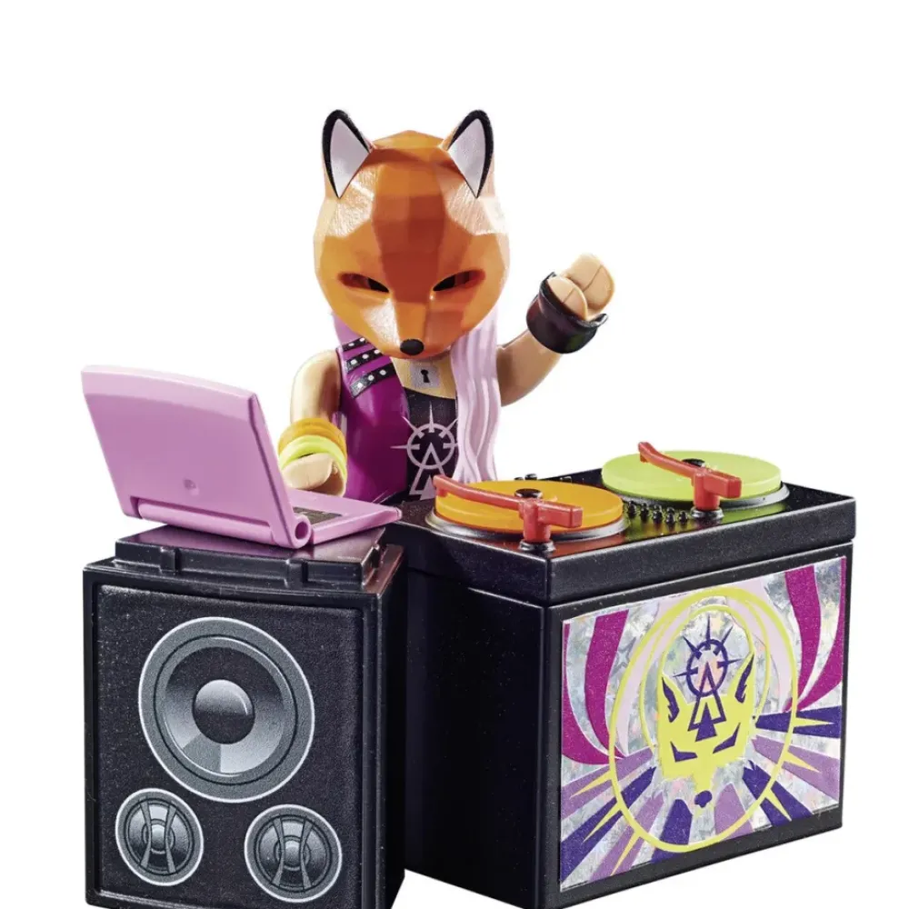 Playmobil Muñecos Articulados*Figura Dj Con Mesa De Mezclas Special Plus