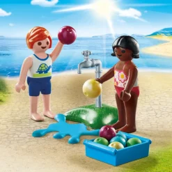 Playmobil Muñecos Articulados*Figura Ninos Con Globos De Agua Special Plus