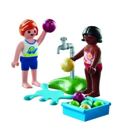 Playmobil Muñecos Articulados*Figura Ninos Con Globos De Agua Special Plus