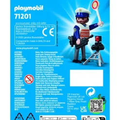 Playmobil Muñecos Articulados*Figura Policia De Trafico Playmo-Friends