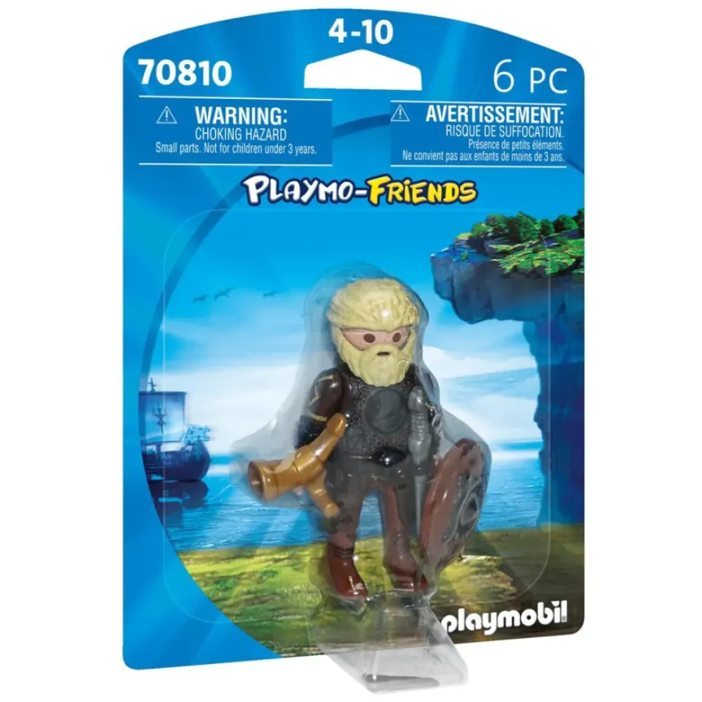 Playmobil Muñecos Articulados*Figura Vikingo Con Espada Y Escudo Playmo-Friends
