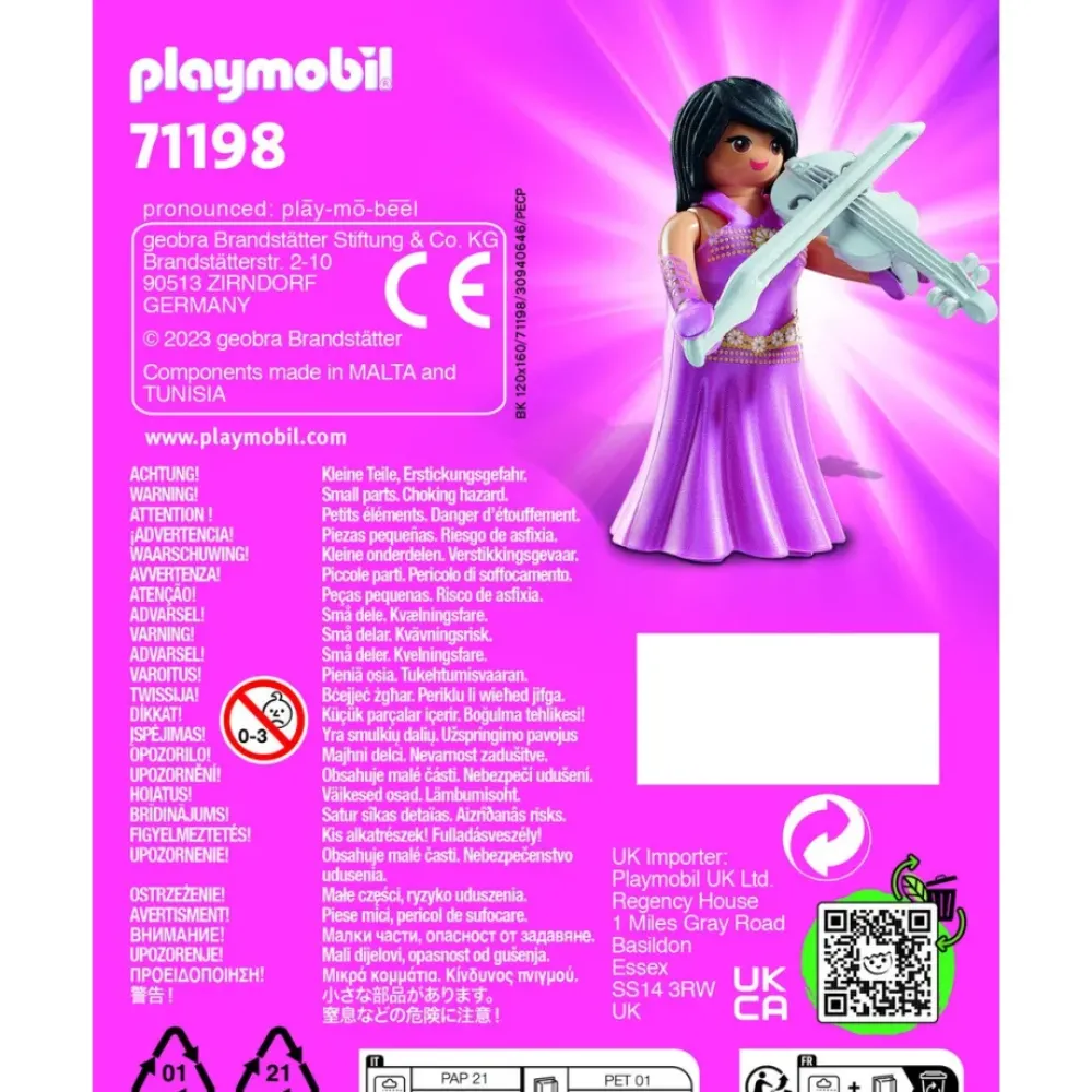 Playmobil Muñecos Articulados*Figura Violinista Playmo-Friends