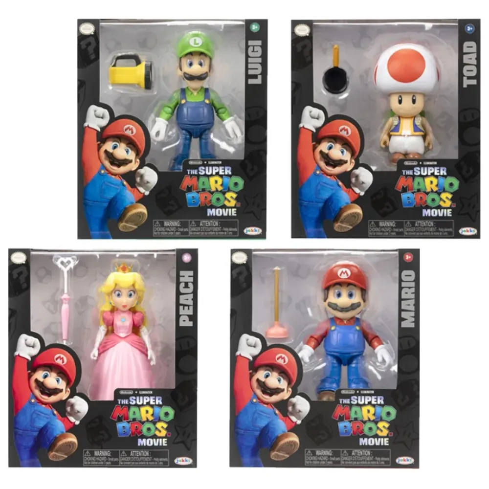 Nintendo Muñecos Articulados*Figuras De 13 Cm Articuladas Super Mario Bros La Pelicula