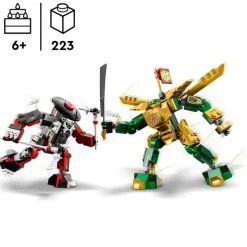 LEGO Puzzles Y Construcciones*Figuras De Accion Para Construir Meca De Combate Ninja Evo De Lloyd Ninjago
