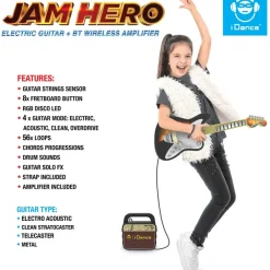 Cefatronic Electrónicos*Guitarra Electrica Con Amplificador Jam Hero