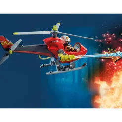 Playmobil Muñecos Articulados*Helicoptero De Bomberos City Action