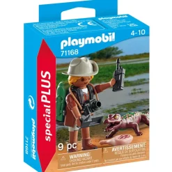 Playmobil Muñecos Articulados*Investigador Con Caiman Special Plus