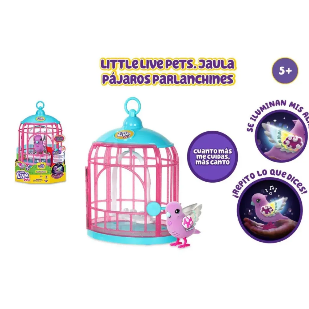 Little Live Pets Munecas Y Peluches*Jaula Pajaros Parlanchines
