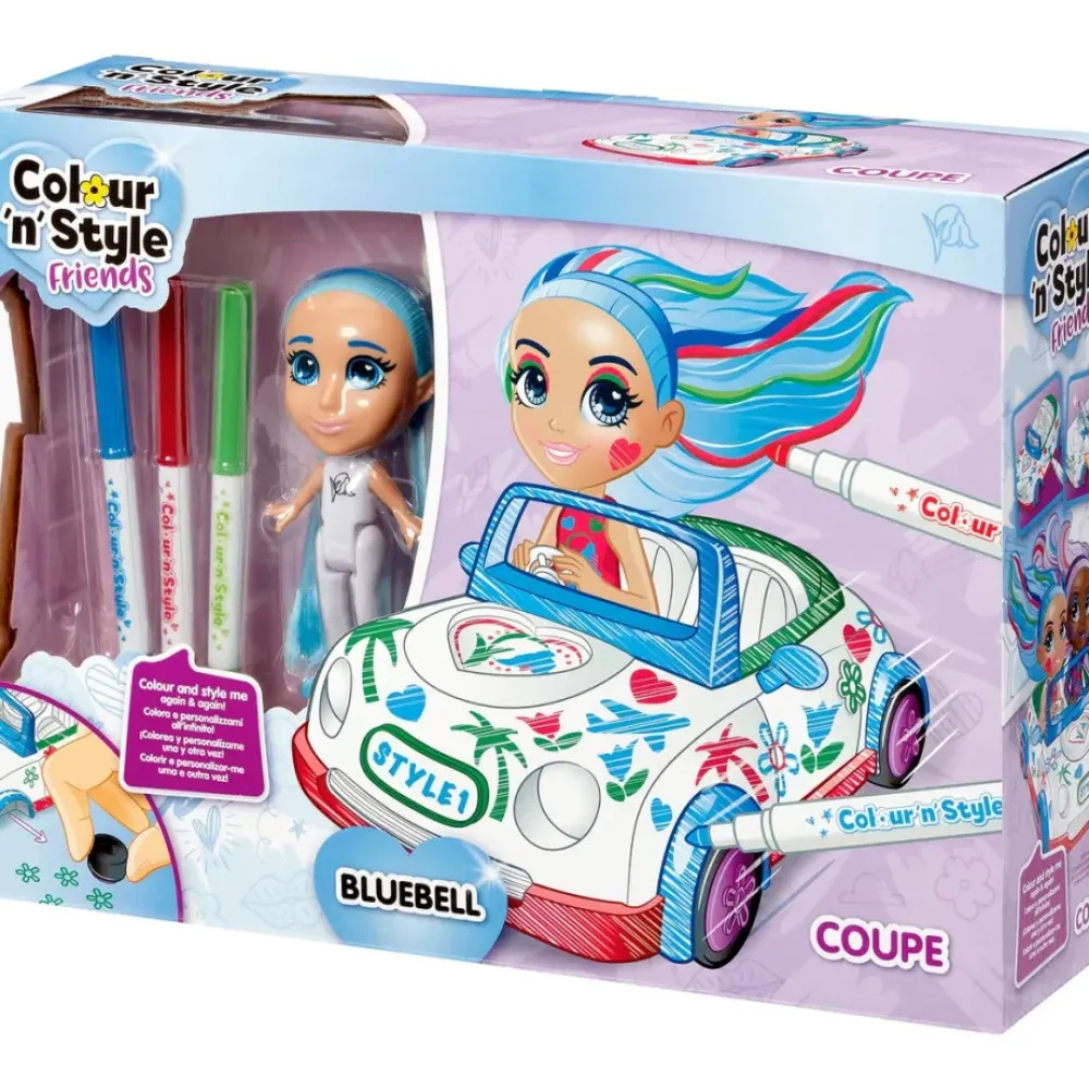 Goliath Games Juegos Educativos*Juego Creativo Colorea, Disena Y Personaliza Muneca Y Coche Colour 'N' Style Coupe