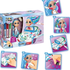 Goliath Games Juegos Educativos*Juego Creativo Colorea, Disena Y Personaliza Muneca Y Coche Colour 'N' Style Coupe