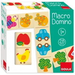 Goula Preescolar*Juego De Mesa Juguete De Madera Macro Domino