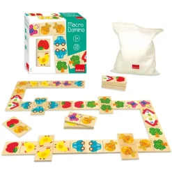 Goula Preescolar*Juego De Mesa Juguete De Madera Macro Domino