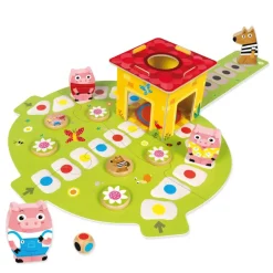 Goula Preescolar*Juego De Mesa Los 3 Cerditos Juguete De Madera