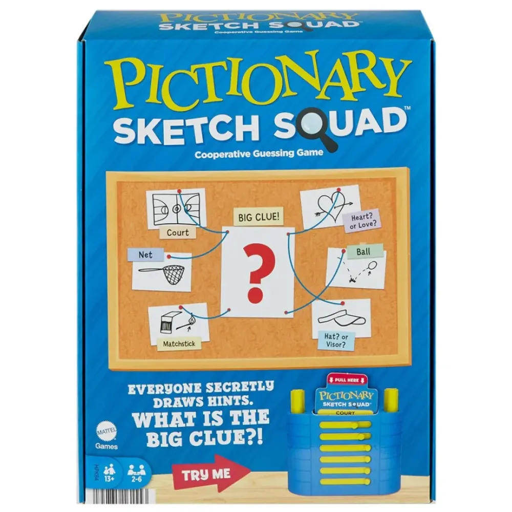 Mattel Juegos De Mesa*Juego De Mesa Pictionary Sketch Squad